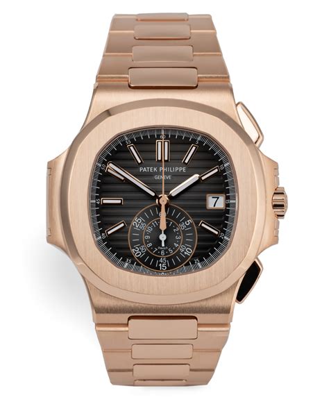 patek philippe rose gold nautilus chronograph 5980/1r-001